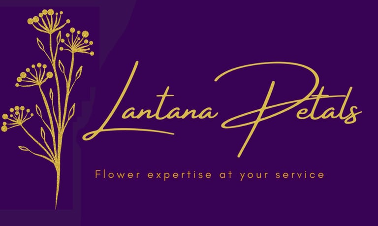 lantana petals - flower & gift shop logo