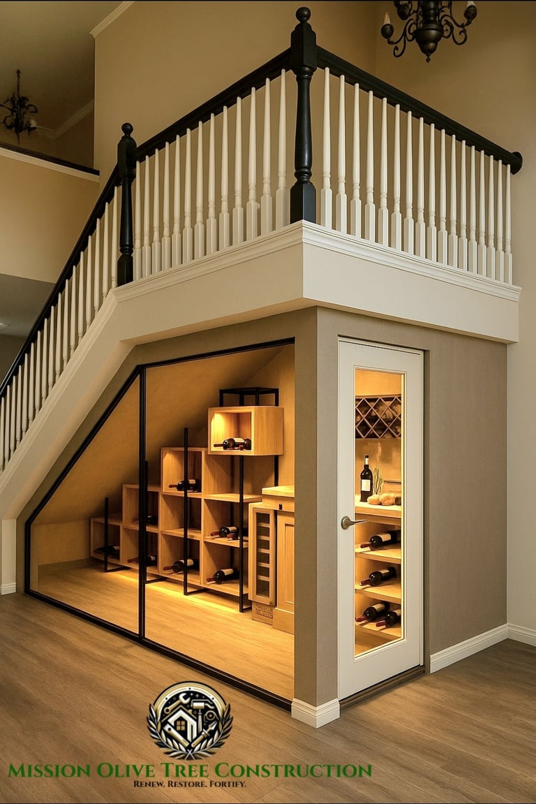wine room - under staircase