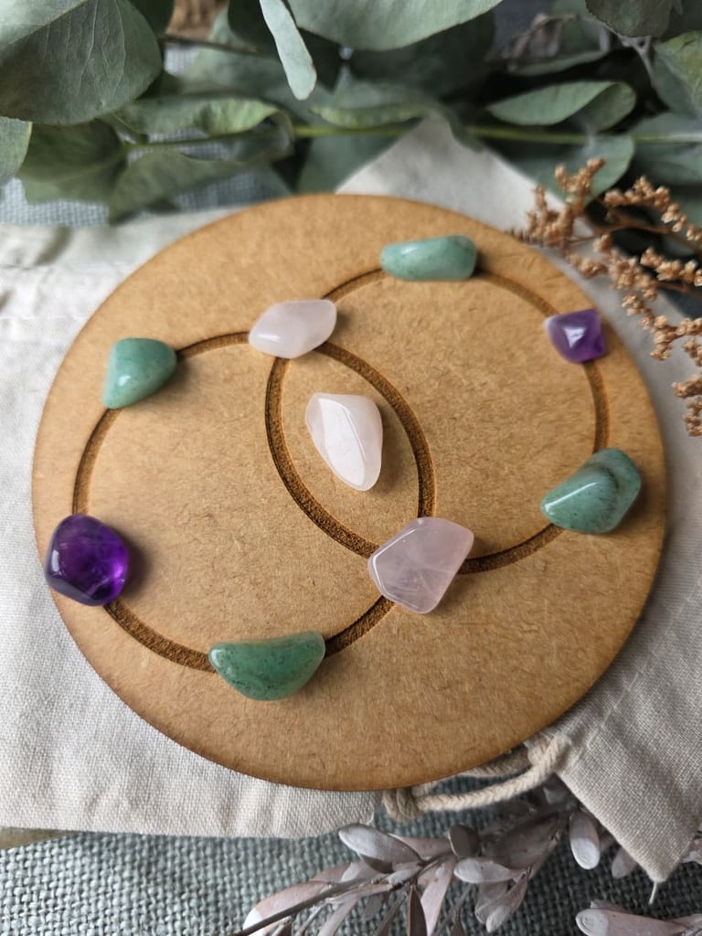 Mini Crystal Grid with Reiki
