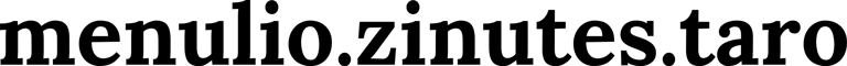 menulio.zinutes.taro logo