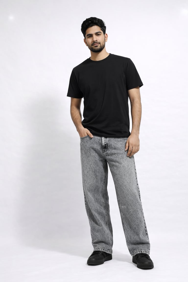 High-quality blue denim jeans for private label brands