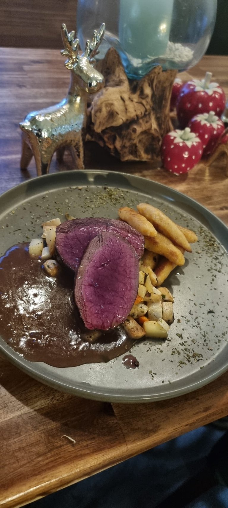 HIrschrücken Steak