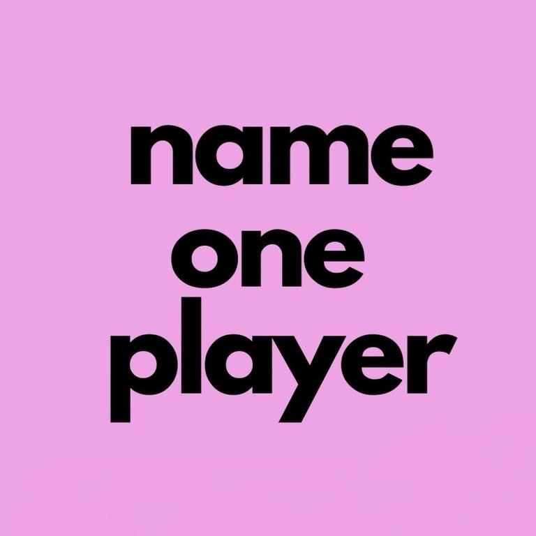 Name One Player Podcast logo