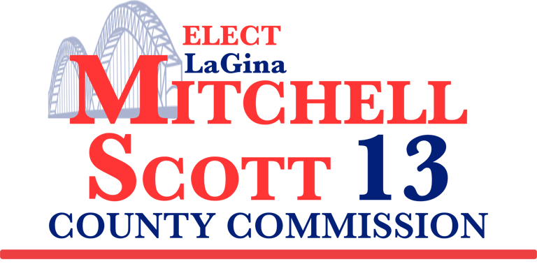 LaGina Mitchell Scott’s County Commission District 13 campaign logo