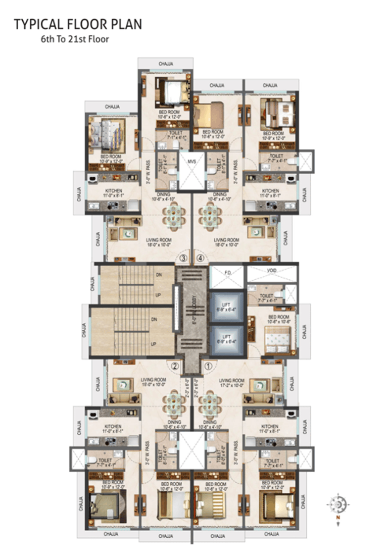 FLOOR PLANS VITTHAL HEIGHTS MIRA ROAD EAST, BHOIR DEVELOPERS VITTHA HEIGHTS, BHAKTI VEDANTA MARG, NEAR ISKCON TEMPLE