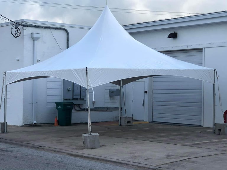 20x20 high peak tent rental, el paso diamond events