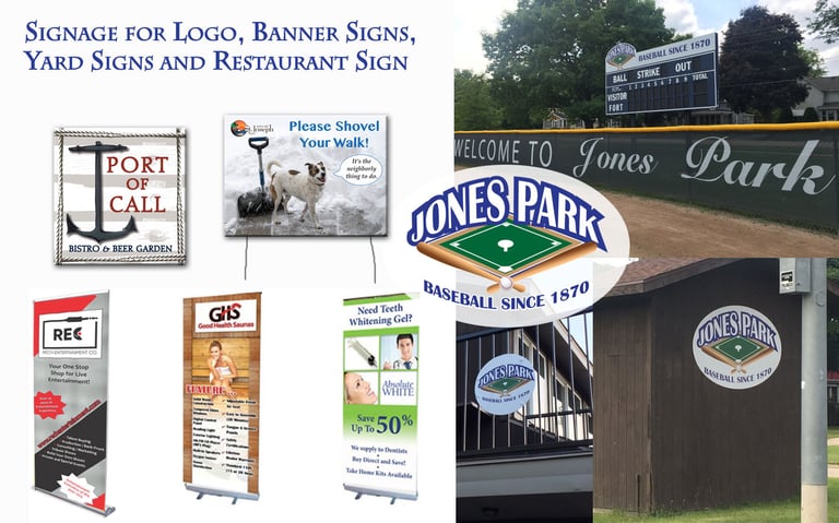 signage, yard signs, banners, logos