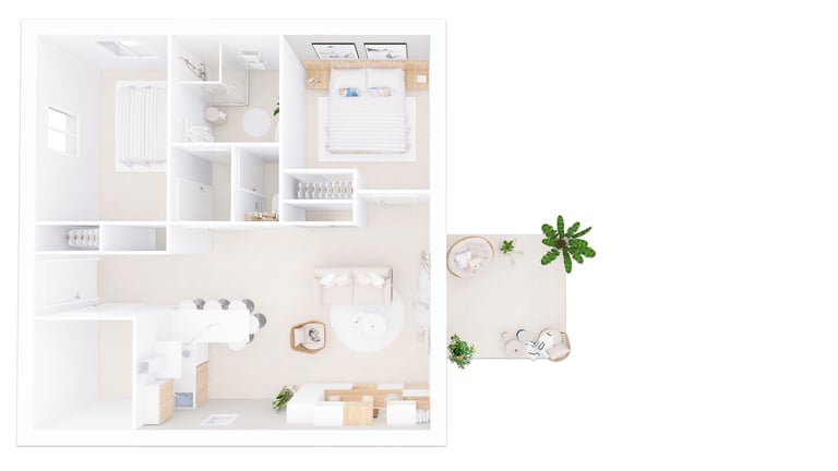 Plan 3D, volumétrie en immobilier