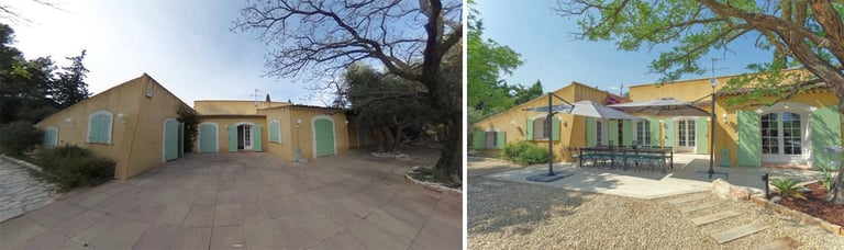 Métamorphose d'une villa à Cuers : Photos avant/après par i3deco. Architecture d'intérieur, décoration et optimisation