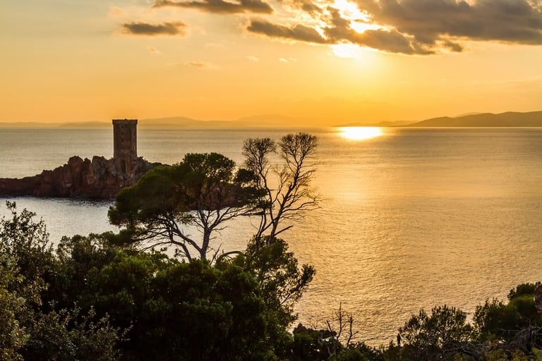 Photographie lumiere soir collines Grasse photographe 83.