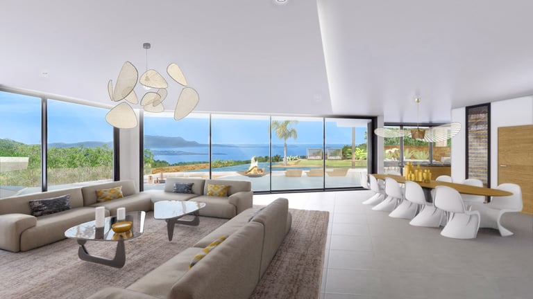 Une perspective 3D et son aménagement interieur