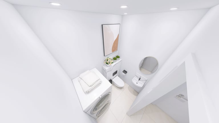 Intérieur du logement modélisé avec textures réalistes