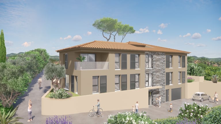 Modélisation 3D extérieure de la résidence neuve