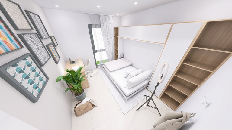 Chambre en image 3D avec matériaux haut de gamme : Les services d'un architecte d'intérieur à Toulon