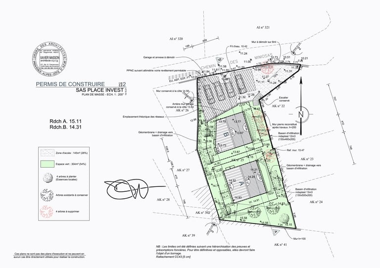 Plan de masse d’un projet VEFA – Visualisation par drone Var