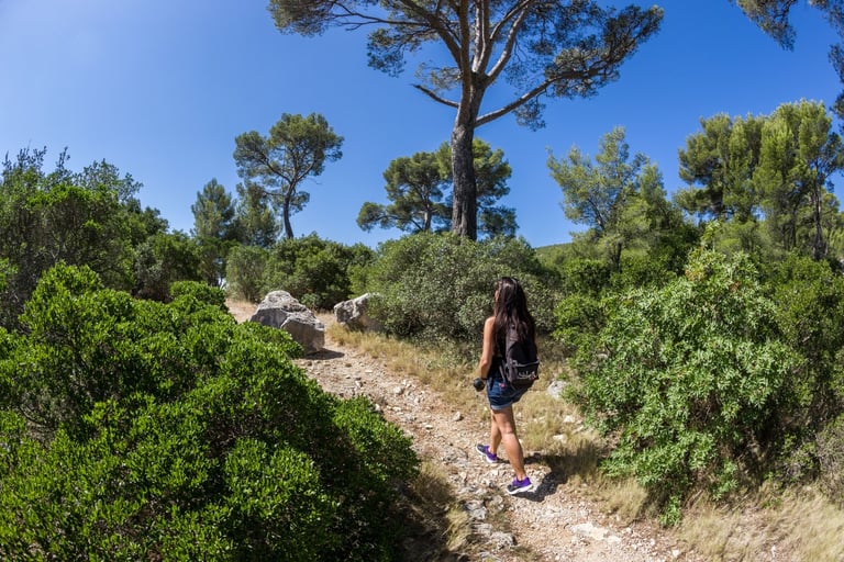 Sentier naturel près du site des villas neuves