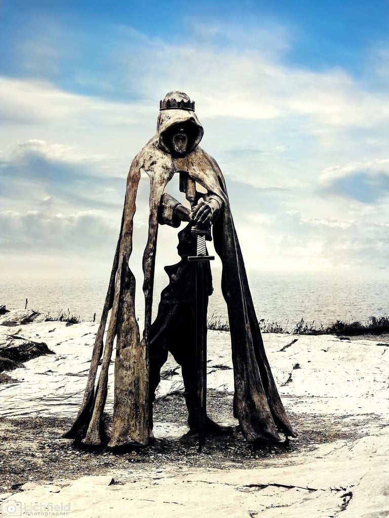 The Statue of Gallas at Tintagel