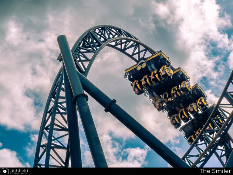The Smiler in a loop