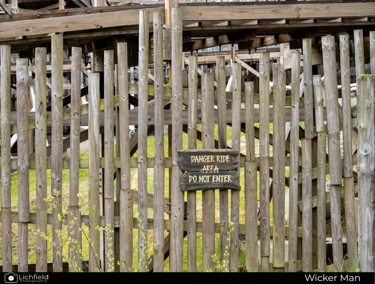 A sign that says Danger Ride Area Do Not Enter