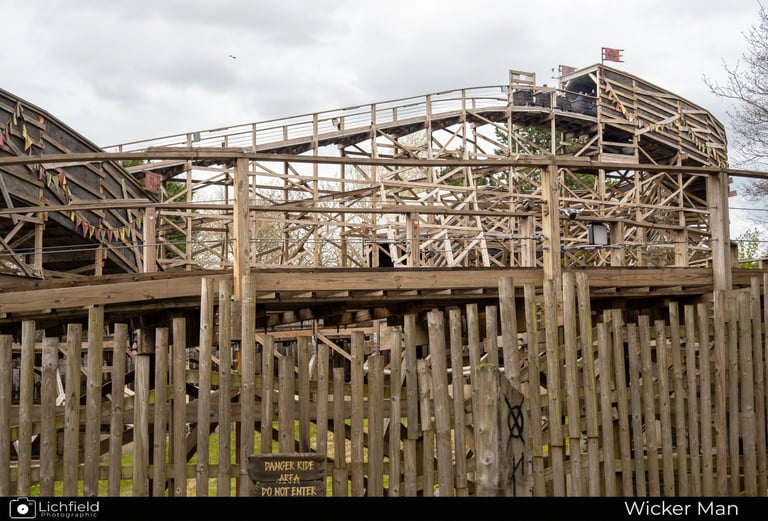 An image of to the wicker man wooden  track 