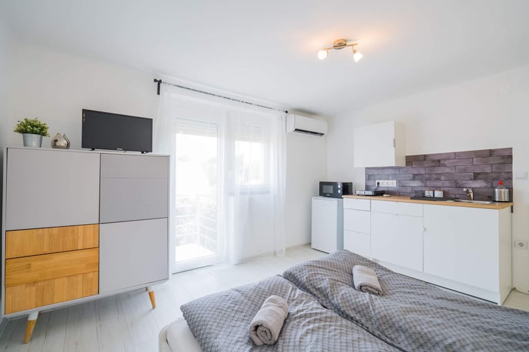 Zigzag apartman nappali Siófok 