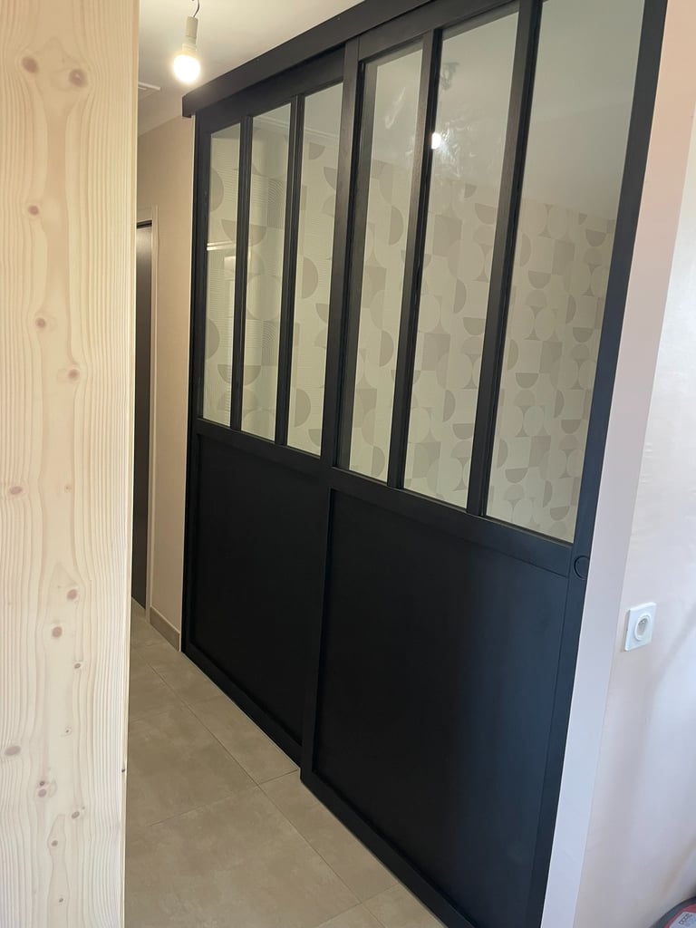 Verrière noir sur mesure