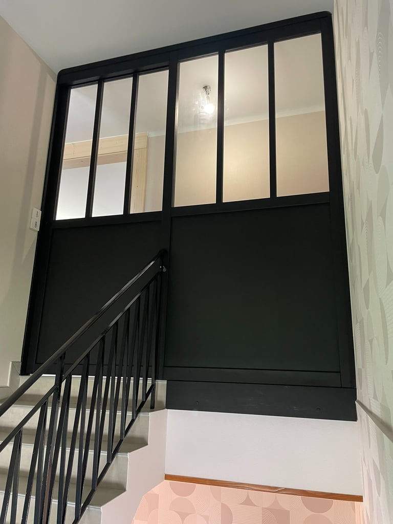 Verrière noir sur mesure