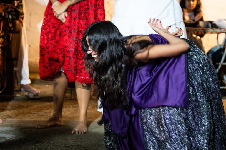 A chegada de uma Pomba Gira