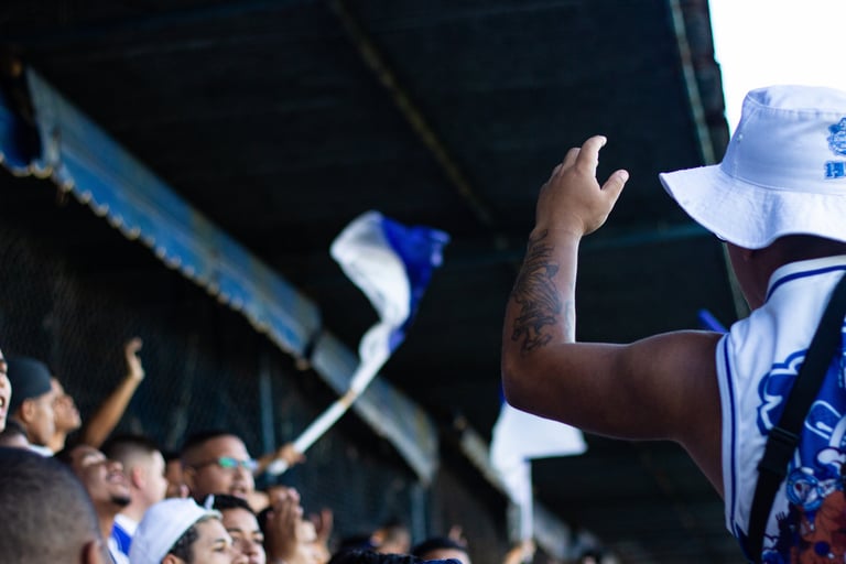 Torcida vibrando pelo seu time durante a partida