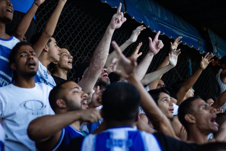 Torcida vibrando pelo seu time durante a partida