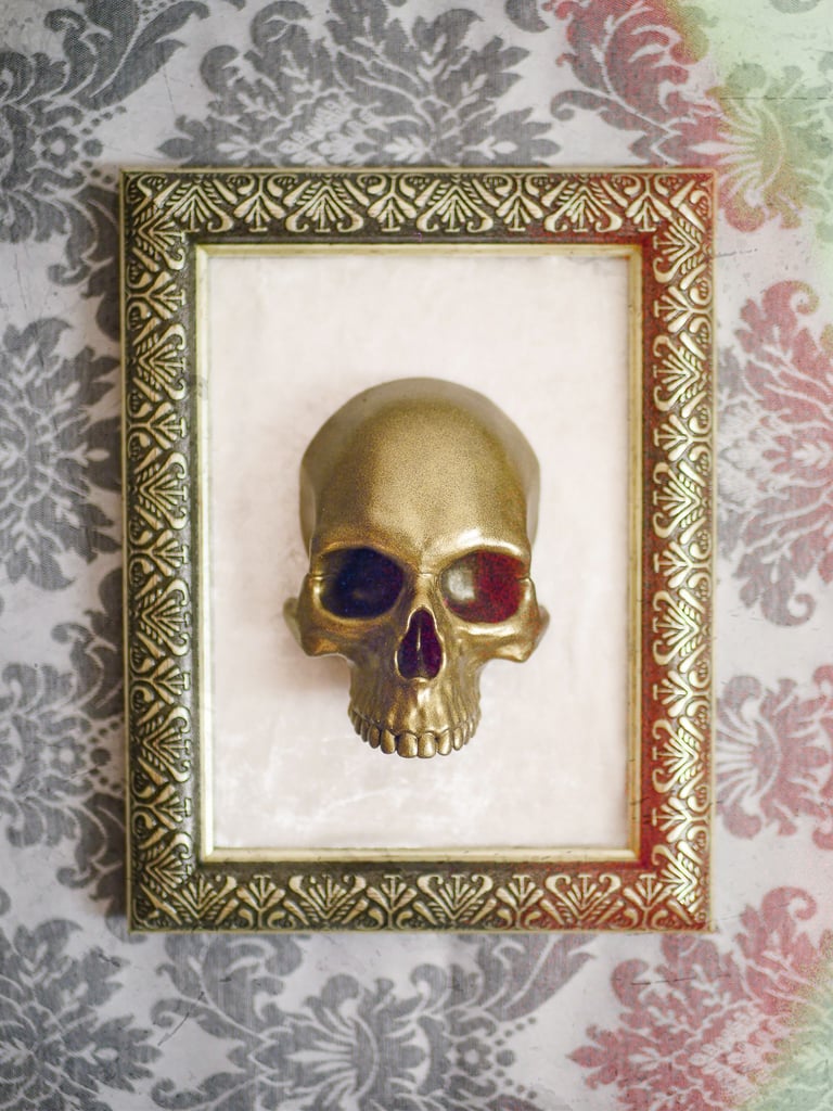 cadre tête de mort 3D macabre gothique cabinet de curiosités halloween bloodybloom