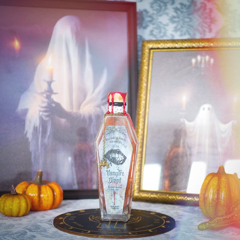 Sang de Vampire blood potion Halloween Cabinet de  Curiosités Décoration Gothique ésotérisme witchy spooky