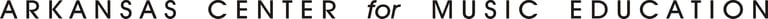 Arkansas Center for Music Education logo
