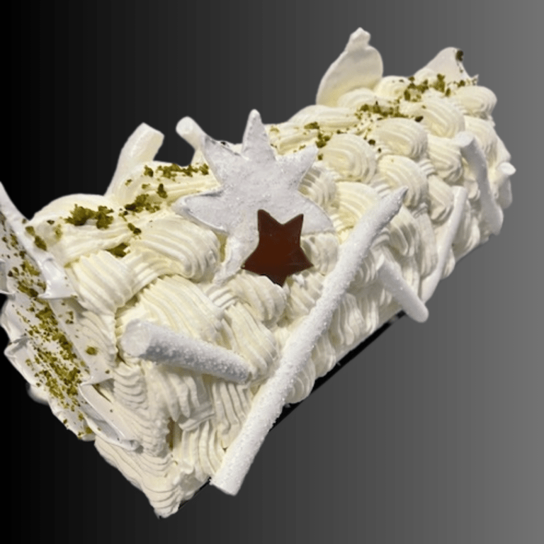 Bûche Marron / Vanille / Praliné - Charolles JCC Chef Pâtissier 