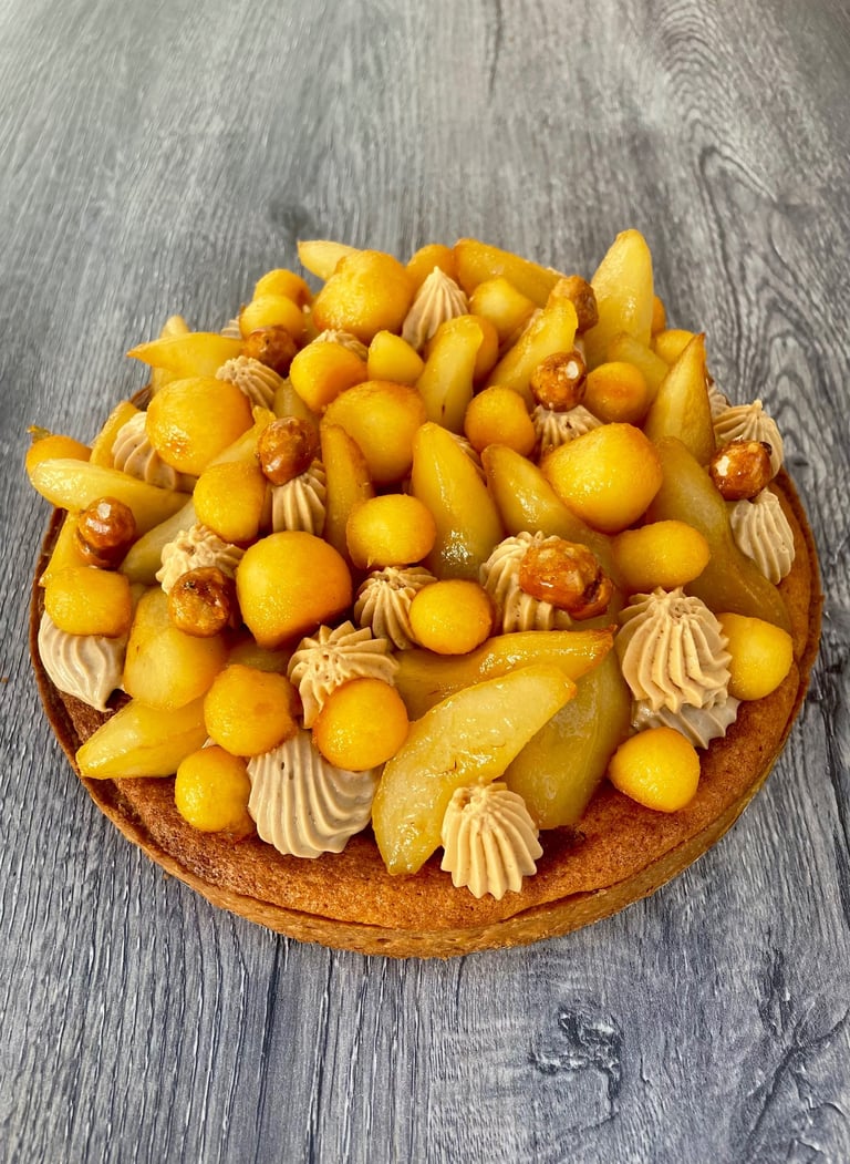 tarte aux poires caramélisées JCC CHEF PATISSIER Patisserie charolais 71120 Gateau 