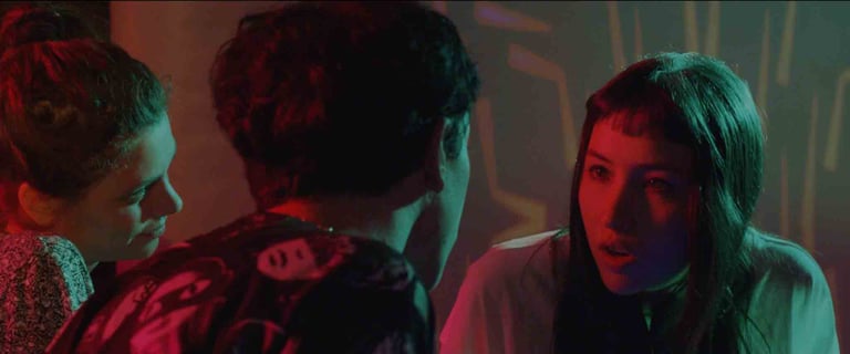 Scene from the short film DJ K – cinematography by Mateo Sánchez Luna