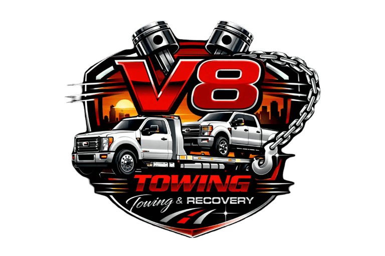 V8 Towing logo
