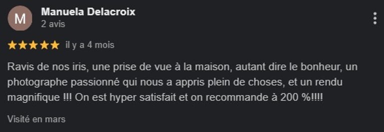Avis Google Iris Rennes Saint-Malo