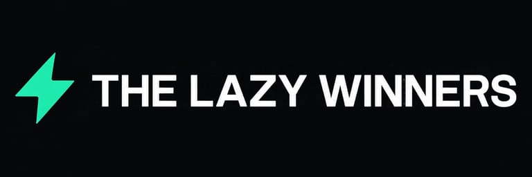 The Lazy Winners Club: intelligently lazy people winning effort less using strategic partnerships leverage.  logo