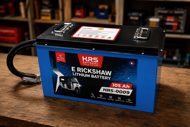 HRS Battery E-Rickshaw Lithium Battery 105Ah HRS-0009