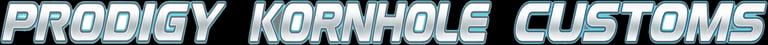 Prodigy Kornhole Customs logo