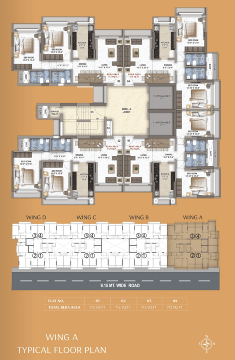 FLOOR PLANS NICCO SUNDER MILAN MALAD WEST, NEW INDIA CONSTRUCTIONS, SUNDER NAGAR, MALAD WEST