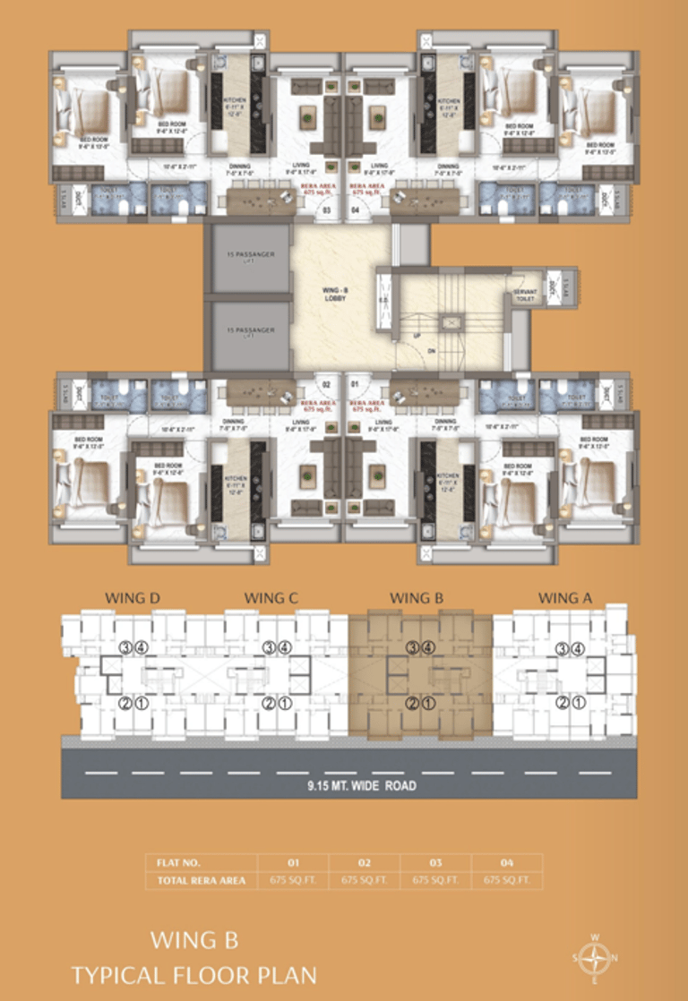 FLOOR PLANS NICCO SUNDER MILAN MALAD WEST, NEW INDIA CONSTRUCTIONS, SUNDER NAGAR, MALAD WEST