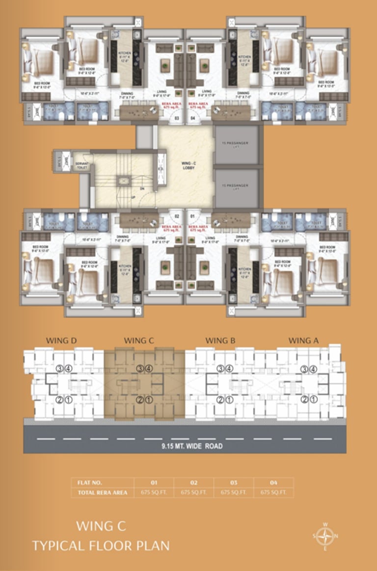 FLOOR PLANS NICCO SUNDER MILAN MALAD WEST, NEW INDIA CONSTRUCTIONS, SUNDER NAGAR, MALAD WEST