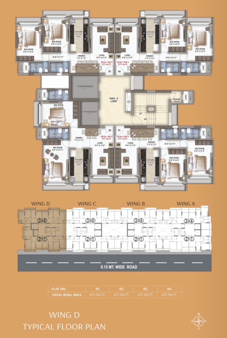 FLOOR PLANS NICCO SUNDER MILAN MALAD WEST, NEW INDIA CONSTRUCTIONS, SUNDER NAGAR, MALAD WEST