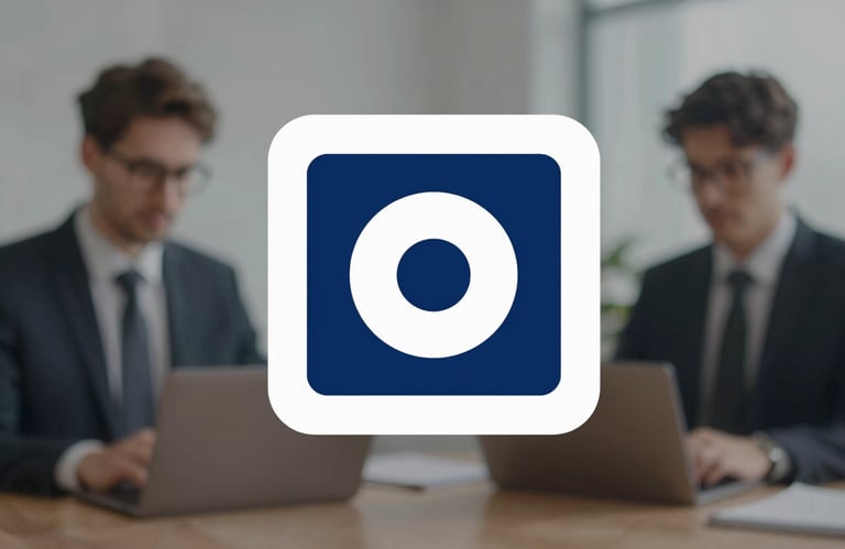 A symbolic professional icon representing certified quality and administrative excellence, sharp and clean design, using palette #3E5C76.