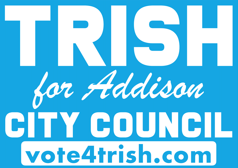 Trish Stuart for Addison logo