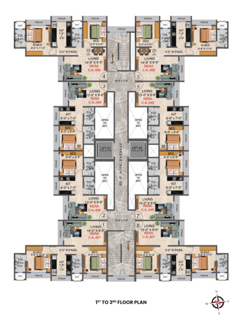 FLOOR PLANS DGS SHEETAL UTSAV MIRA ROAD EAST, DGS GROUP, VIJAY PARK, MIRA ROAD EAST