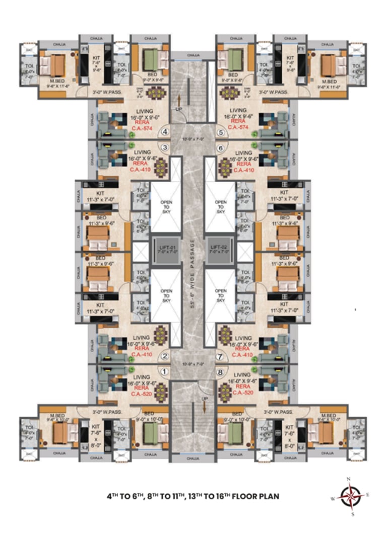 FLOOR PLANS DGS SHEETAL UTSAV MIRA ROAD EAST, DGS GROUP, VIJAY PARK, MIRA ROAD EAST