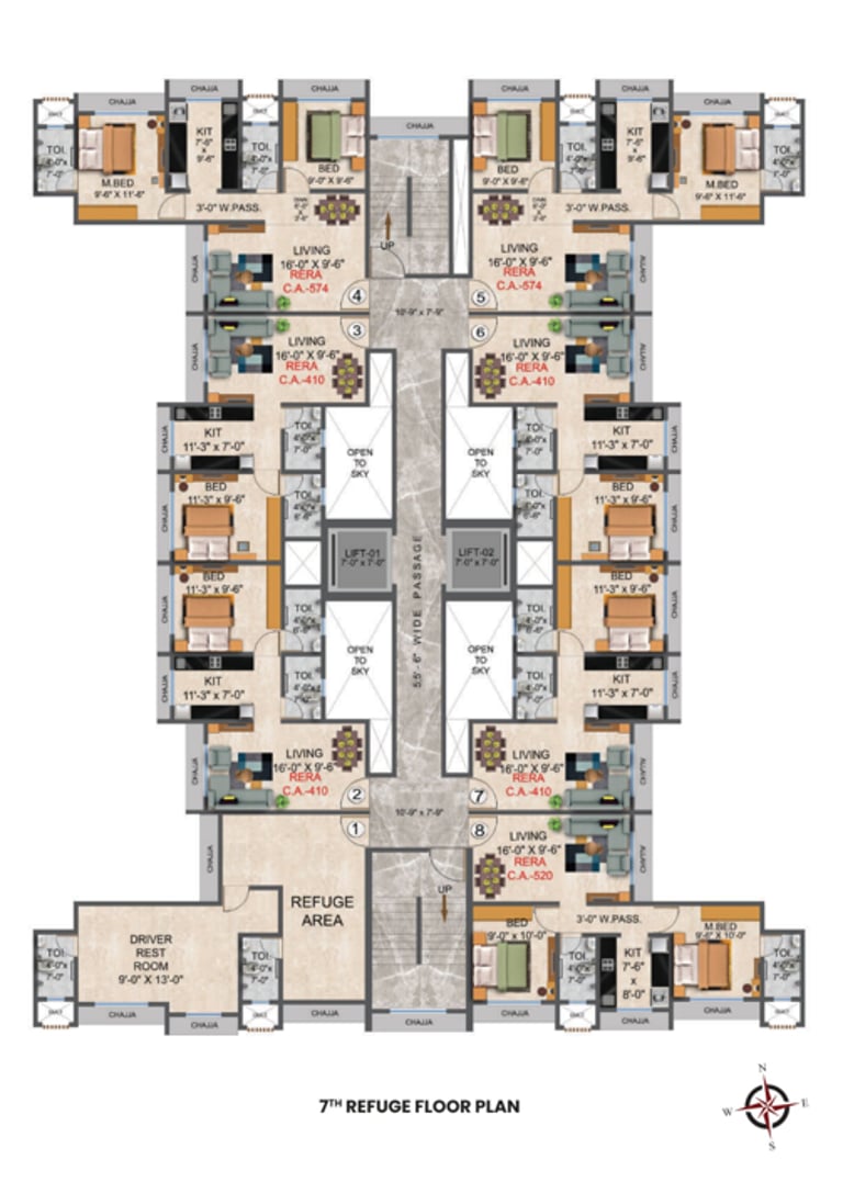 FLOOR PLANS DGS SHEETAL UTSAV MIRA ROAD EAST, DGS GROUP, VIJAY PARK, MIRA ROAD EAST